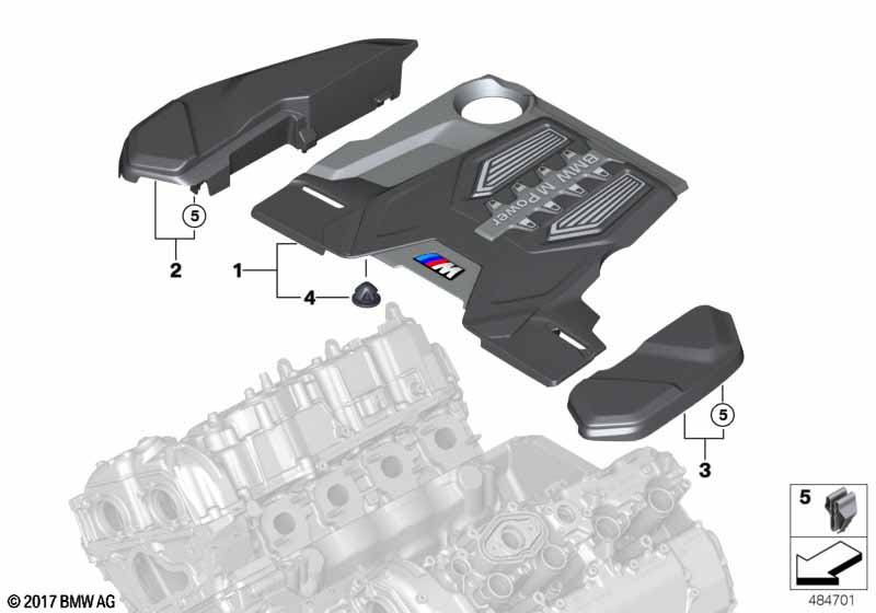 Genuine BMW 12907856808 F93 F90 F91 Cover MASTER (Inc. M5 & M8) | ML Performance UK Car Parts