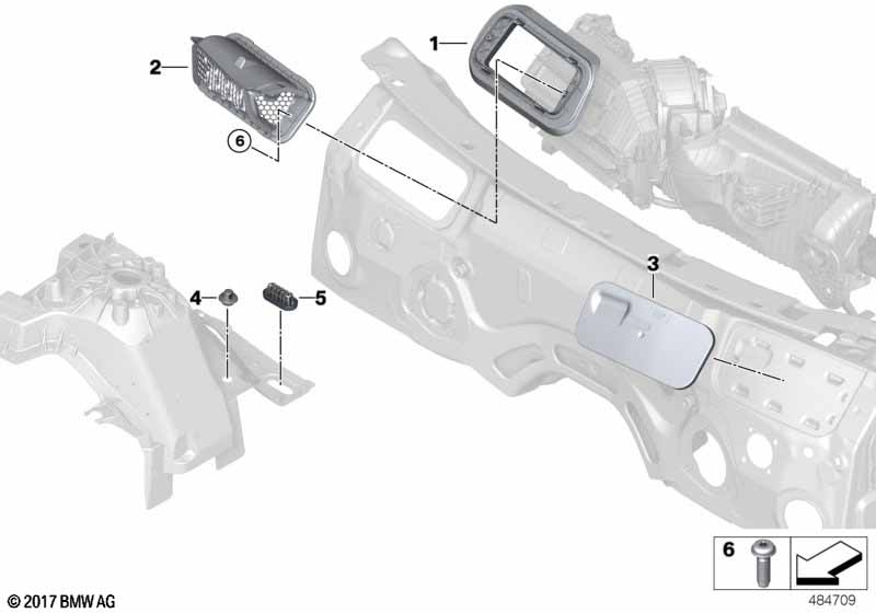 Genuine BMW 64319364878 Sealing Frame (Inc. X4) | ML Performance EU Car Parts