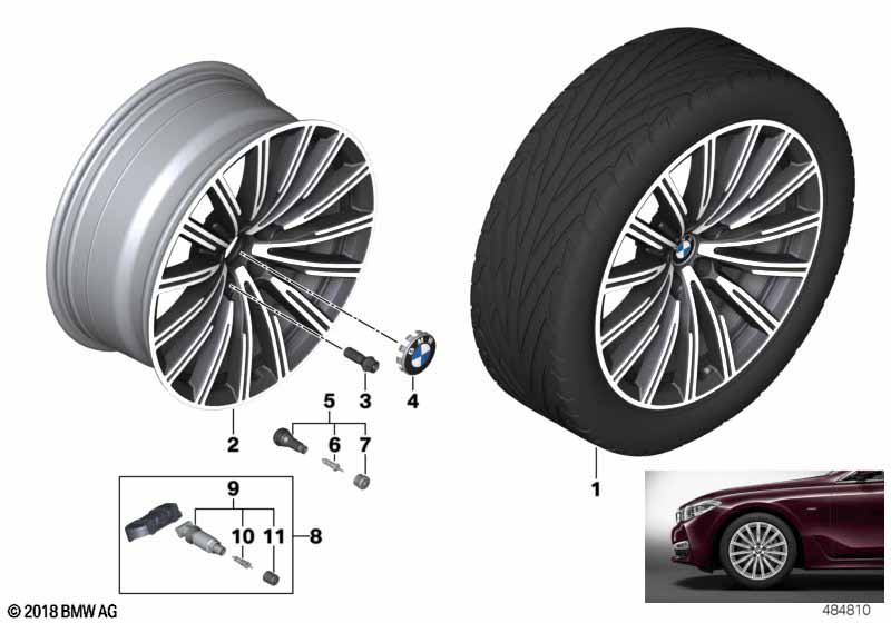BMW light-alloy wh.multi-spoke 644 - 19