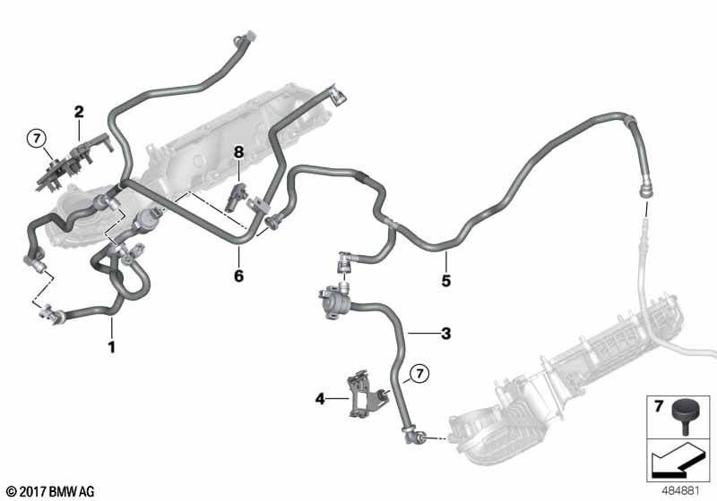 Genuine BMW 13907852339 F91 F92 F90 Fuel Tank Breather Line (Inc. M5 & M8) | ML Performance EU Car Parts