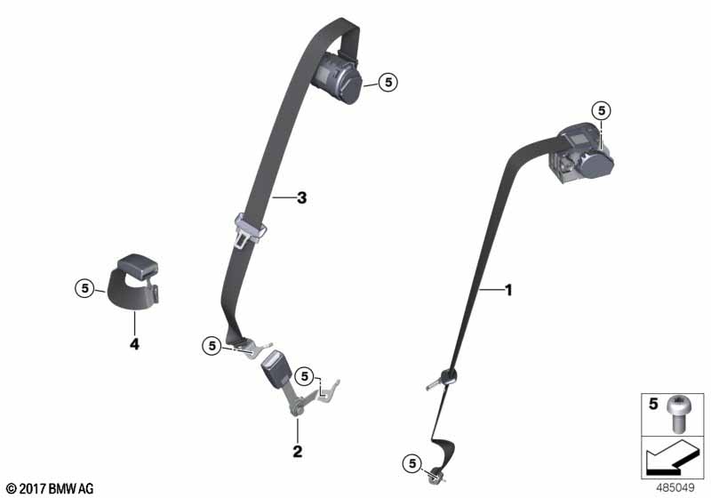 Genuine BMW 72117382247 G32 Lower Belt Rear Left (Inc. 630iX, 620dX & 630i) | ML Performance EU Car Parts