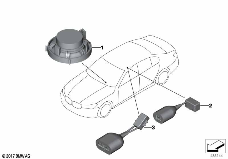 Genuine BMW 84109298589 G05 RR4 Microphone ME63 (Inc. 740LeX) | ML Performance UK Car Parts
