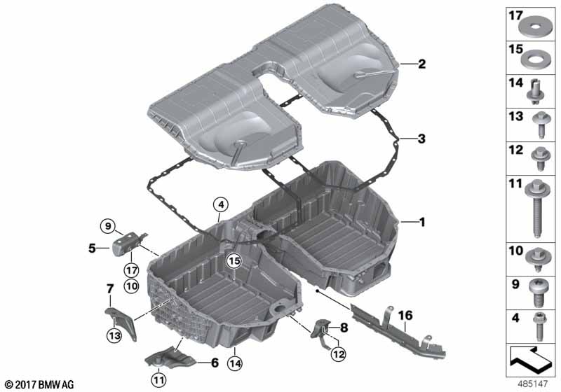 High-voltage battery housing