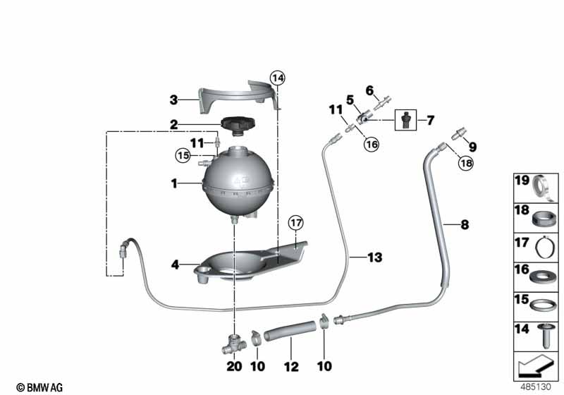Genuine BMW 17108278594 Valve KWA (Inc. M6 GT3) | ML Performance UK Car Parts