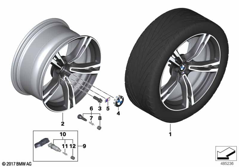 BMW LA wheel M double spoke 705M- 19