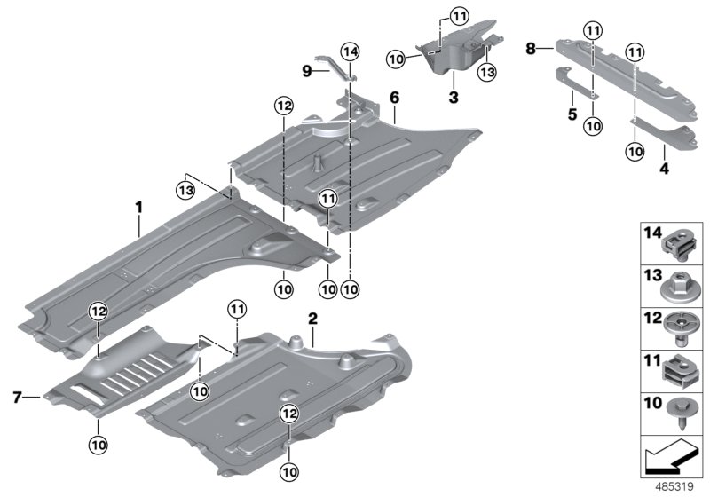 Genuine BMW 51757394743 G01 G02 Underfloor Coating Center (Inc. X4) | ML Performance UK Car Parts