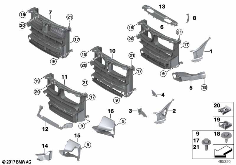 Genuine BMW 51748055211 F15 Air Duct, Exterior Radiator, Left M (Inc. X5 40dX, X5 M50dX & X5 40eX) | ML Performance UK Car Parts