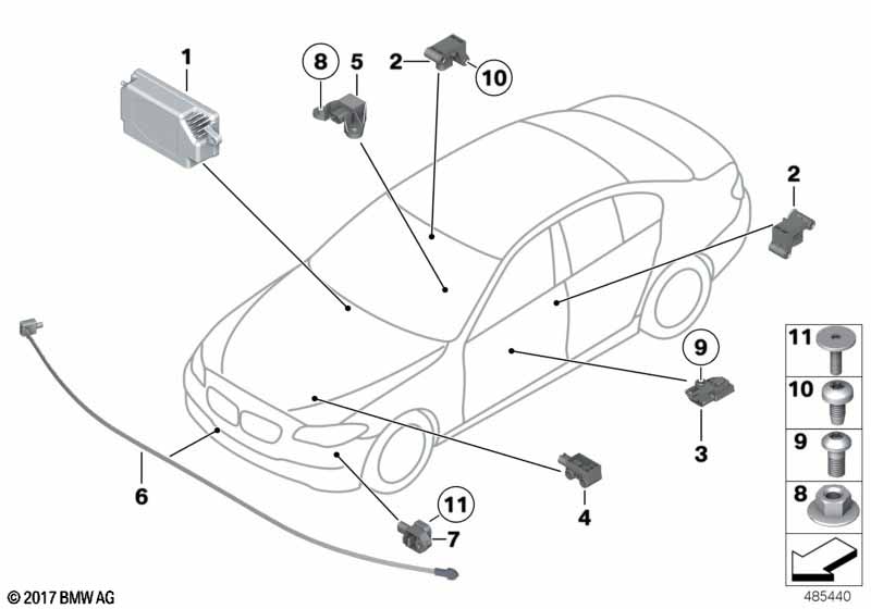 Electric parts airbag