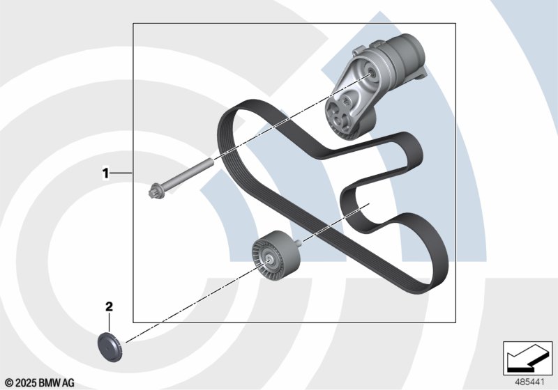 Rep. kit, drivebelt assembly,Value Line