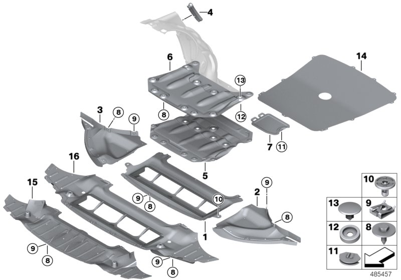 Genuine BMW 51758054269 F83 F80 F82 Underhood Shield -M- (Inc. M4) | Duco Car Parts UK Car Parts