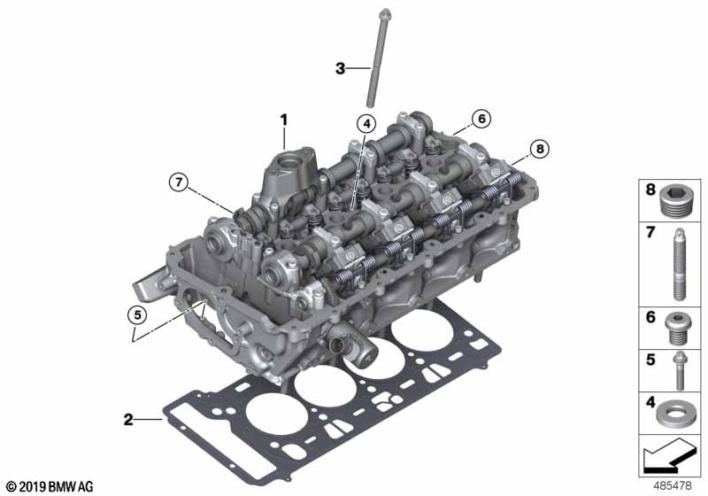 Genuine BMW 11127853634 F91 F90 F93 Cylinder Head Gasket 0,80mm (Inc. M5 & M8) | ML Performance UK Car Parts