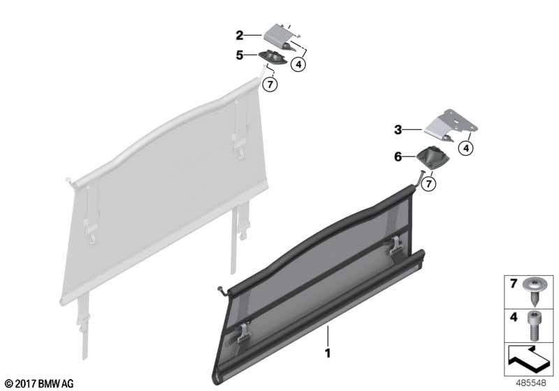 Genuine BMW 51477396575 Holder, Luggage Partition Net, Frnt Lft. (Inc. X3) | ML Performance UK Car Parts