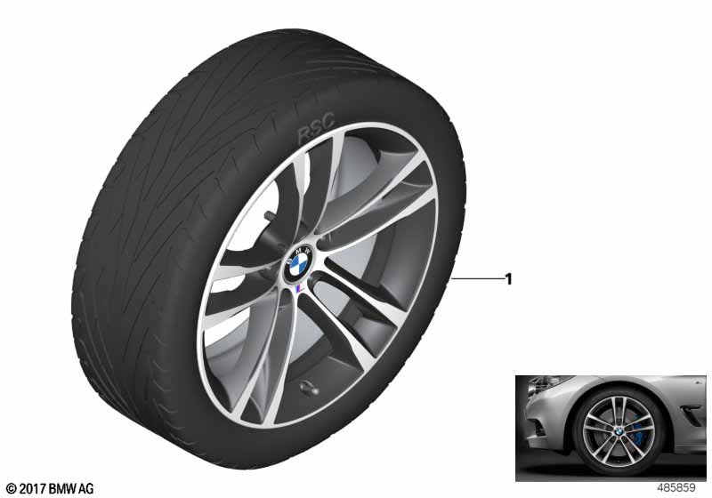 BMW LA wheel M double spoke 598M- 19