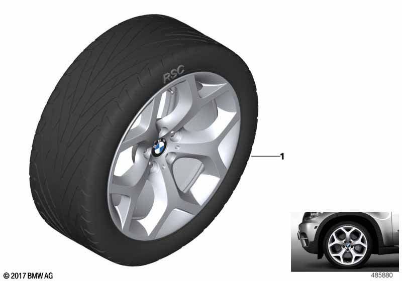 Genuine BMW 51770421056 E70 Retrofit Kit, Wheel Arch Extensions 20