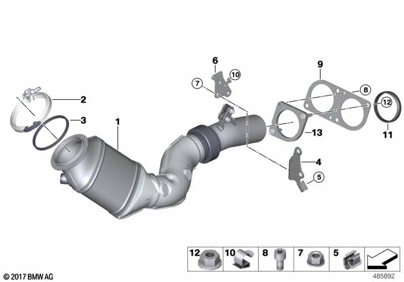 Genuine BMW 07147568538 F07 F13 F80 Clip 15-19 (Inc. 550iX 4.0) | ML Performance UK Car Parts