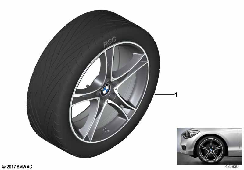 BMW LA wheel double spoke 361 - 19
