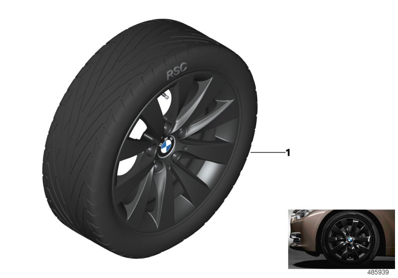 BMW LA wheel V-Spoke 413 - 17''