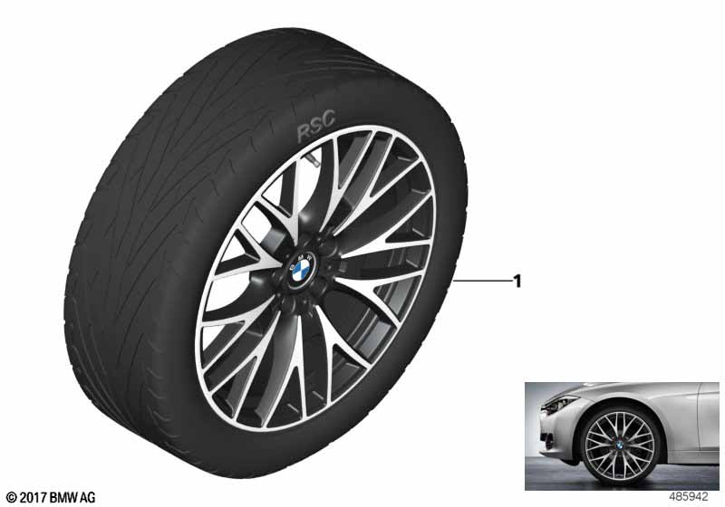 BMW LA wheel cross-spoke 404 - 20