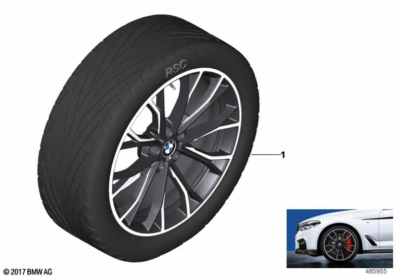 BMW LM Rad M Perf. Doppelspeiche 669M