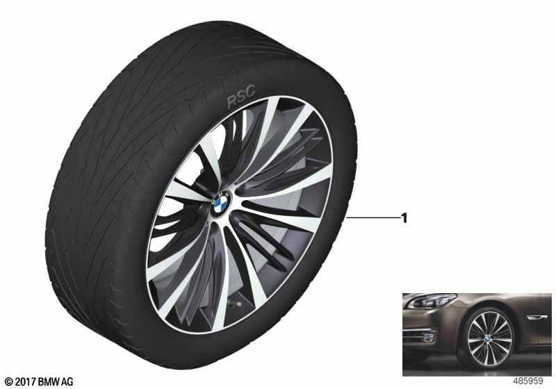 BMW LA wheel V-spoke 463 - 21