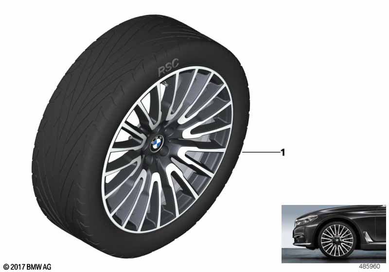 Llanta AL BMW multirradio 629 - 21''
