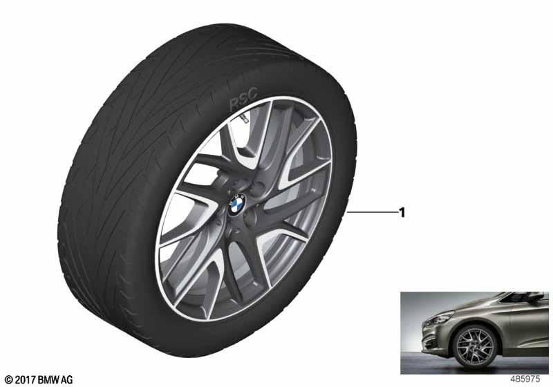 BMW LA wheel Turbine Styling 487 - 19''