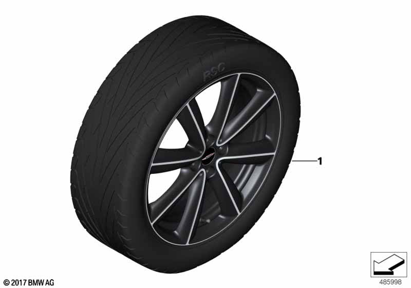 JCW LA wheel V-Spoke R133 - 18