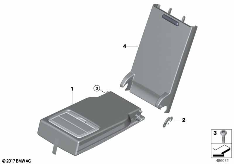 Rear seat center armrest