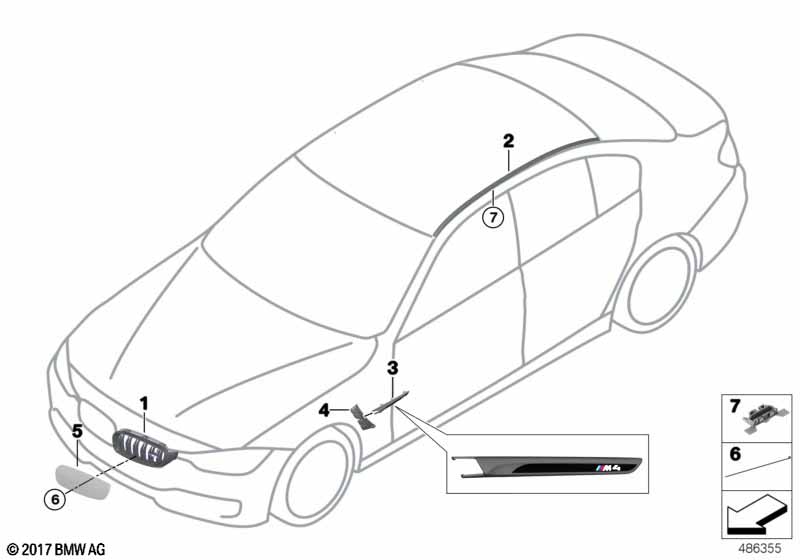 Genuine BMW 51718431803 Protecting Grille AIR INTAKE ENG. (Inc. M4 GT4) | ML Performance UK Car Parts