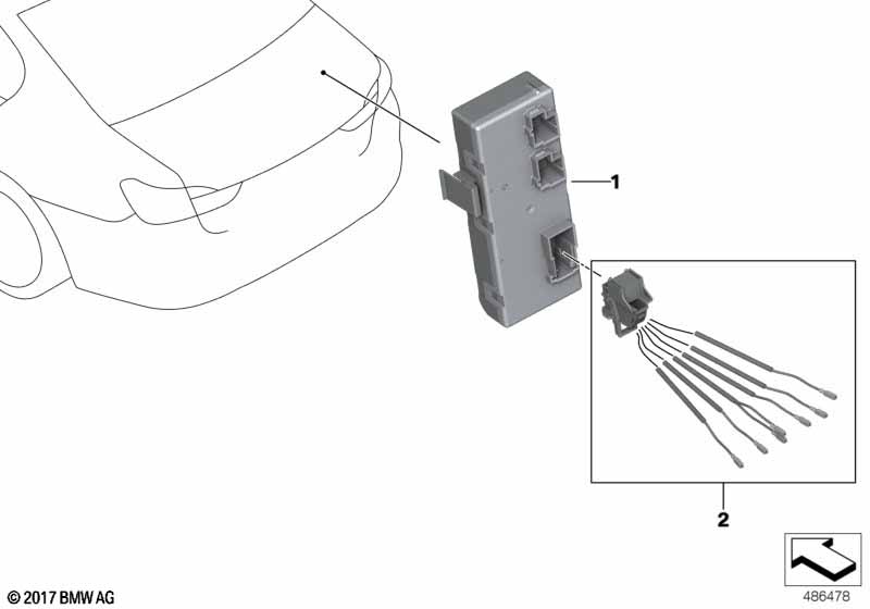 Genuine BMW 61359465455 RR31 G05 Control Unit For Decklid Function Module (Inc. X5 & Cullinan) | ML Performance EU Car Parts