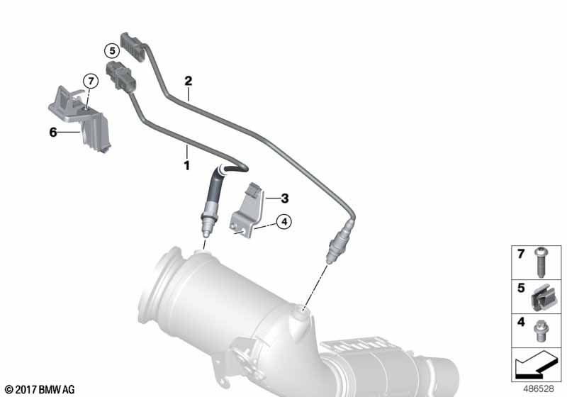 Genuine BMW 11788631393 F56 F40 Lambda Monitor Sensor (Inc. JCW ALL4, One & X2 20i) | ML Performance UK Car Parts