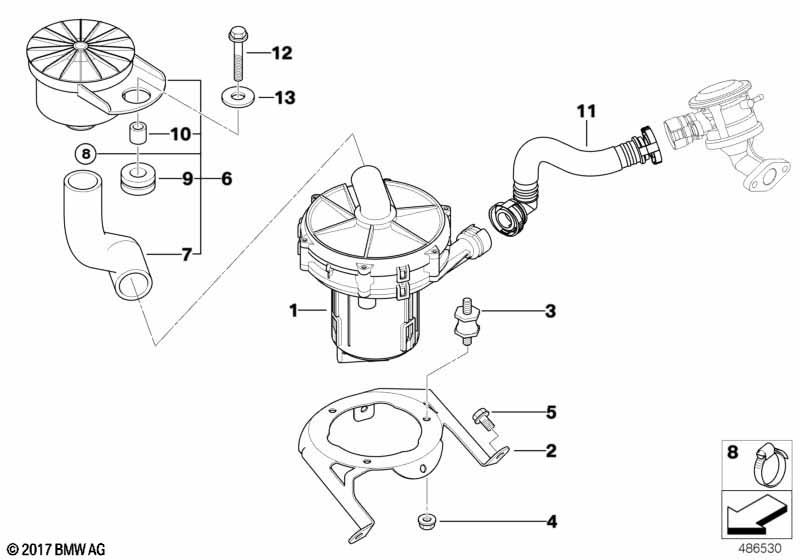 Genuine BMW 11727502021 E53 Air Cleaner (Inc. X5 3.0i) | ML Performance UK Car Parts