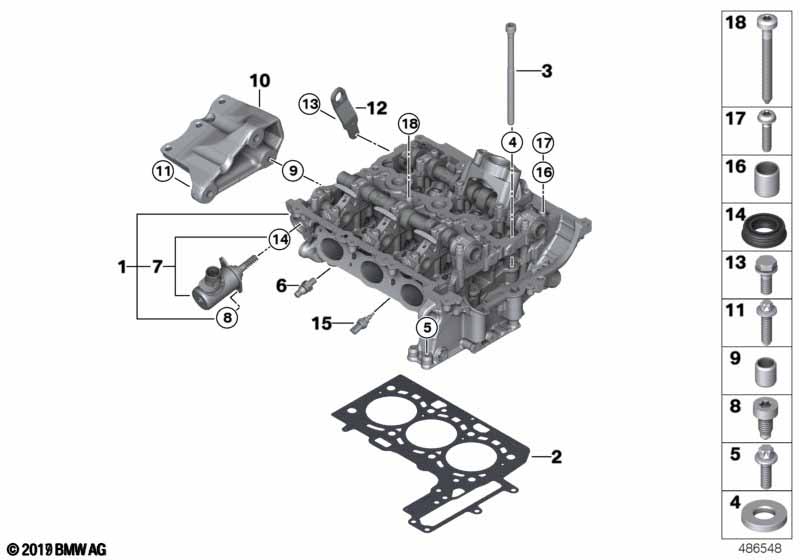 Genuine BMW 11127934599 F55 F48 Cylinder Head Gasket 1,00mm (+0,3) (Inc. Cooper ALL4, 218i & X2 18i) | ML Performance UK Car Parts