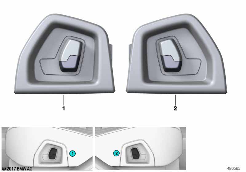 Genuine BMW 61316820669 G32 Operating Facility Seat Functions Left SCHWARZ (Inc. 620dX, 630dX & 640dX) | ML Performance EU Car Parts
