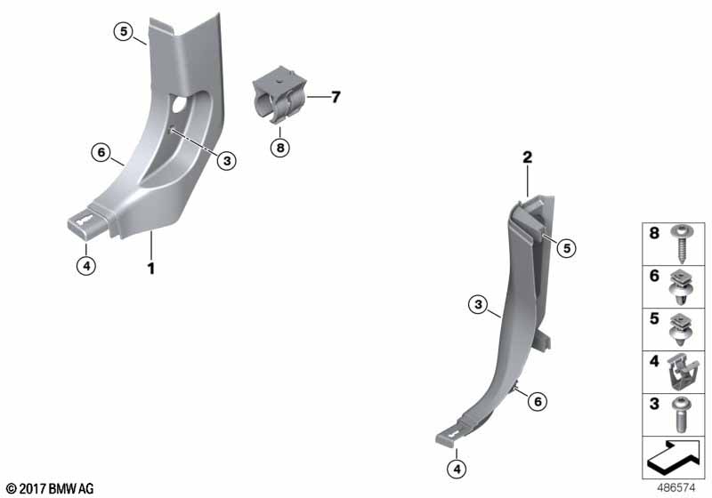 Genuine BMW 51437446633 G01 Side Trim Panel, Front Left, Lower SCHWARZ (Inc. X3 30i, X4 30iX & X3 18d) | ML Performance UK Car Parts