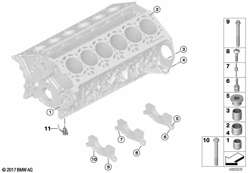 Genuine BMW 11428623611 G12 Oil Spraying Nozzle (Inc. M760iX & M760LiX) | ML Performance UK Car Parts