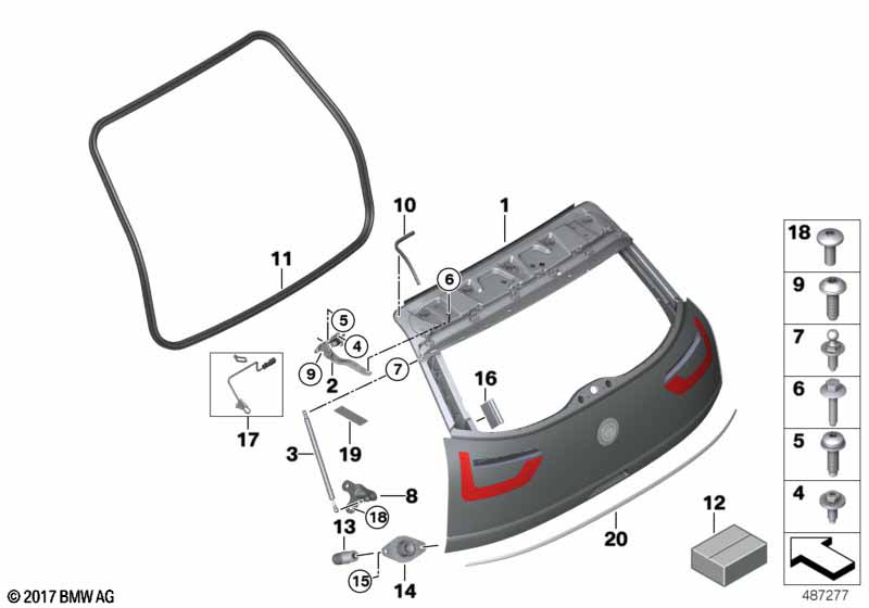 Genuine BMW 51007377186 Tailgate With Rear Window | ML Performance UK Car Parts