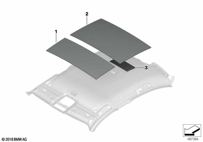 Genuine BMW 51487433280 G20 G21 Sound Insulating Roof Rear (Inc. 320i, 318d & 330i) | ML Performance UK Car Parts