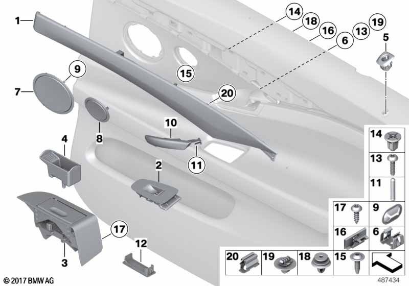 Genuine BMW 51427216850 Trim, High-Range Speaker ZIMTBRAUN (Inc. 550iX, 550iX 4.4 & 528i) | ML Performance UK Car Parts