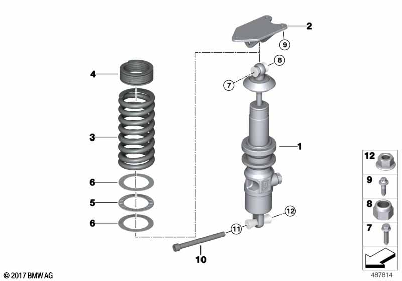Genuine BMW 33508321018 Rear Coil Spring 170-60-170 (Inc. M4 GT4) | ML Performance UK Car Parts