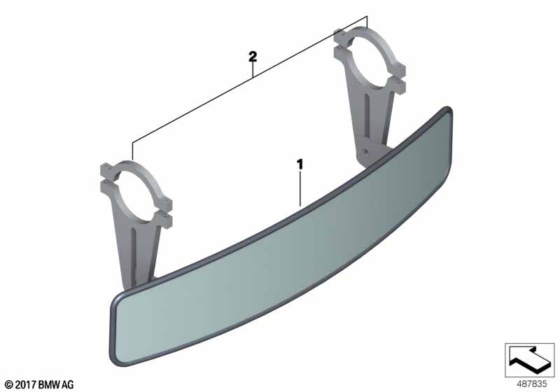 Genuine BMW 51168341222 Interior Mirror (Inc. M4 GT4) | ML Performance UK Car Parts