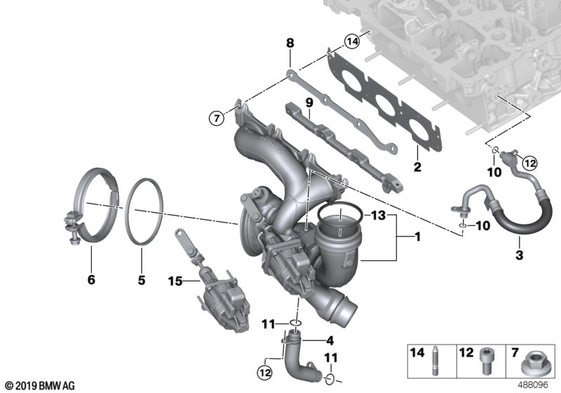 Genuine BMW 11628607013 F55 F56 Gasket For Exhaust Manifold (Inc. Cooper ALL4, One & Cooper SE ALL4) | ML Performance UK Car Parts