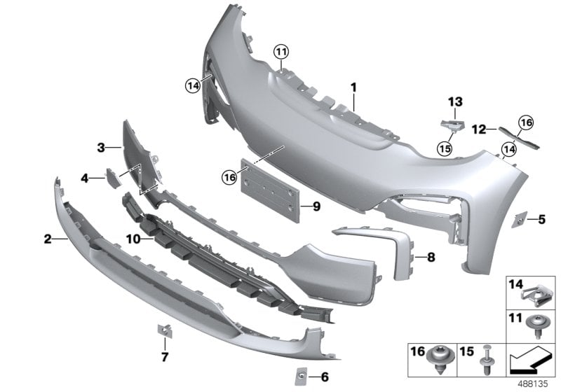 Genuine BMW 51139908046 F56 Screw (Inc. JCW ALL4) | ML Performance UK Car Parts