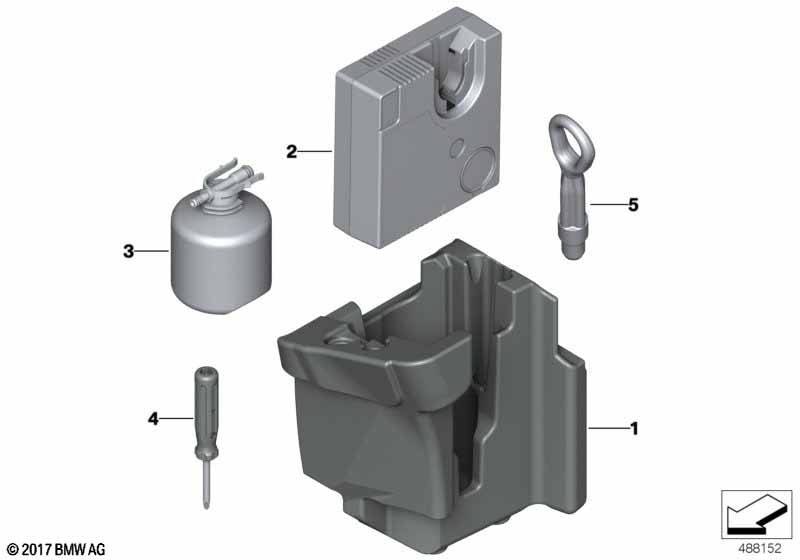 Genuine BMW 71106872424 F40 F39 Storage Tray, Mobility System (Inc. X2) | ML Performance EU Car Parts