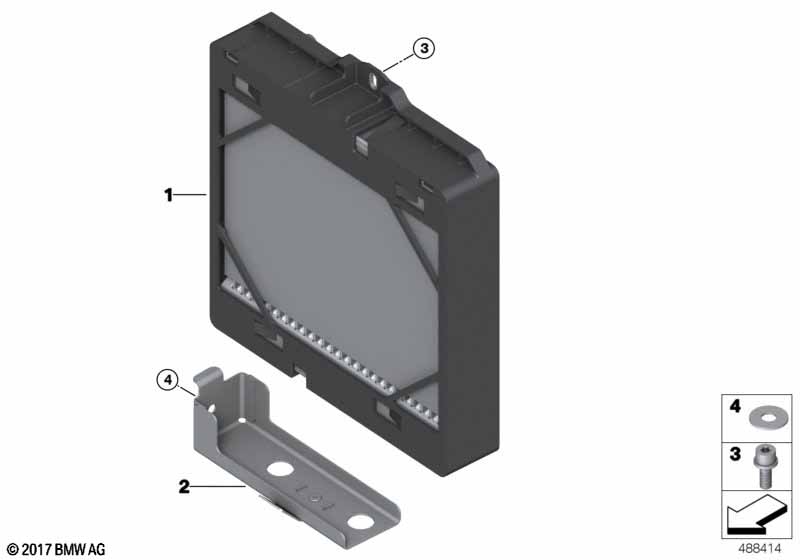 Genuine BMW 17118431150 Bracket Oilcooler Right FOR ENGINE (Inc. M4 GT4) | ML Performance UK Car Parts