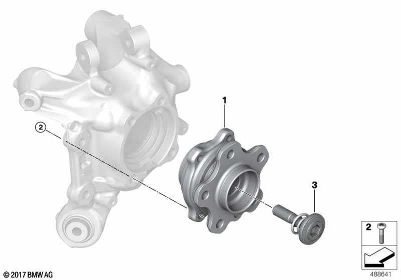 Side shaft/wheel bearings
