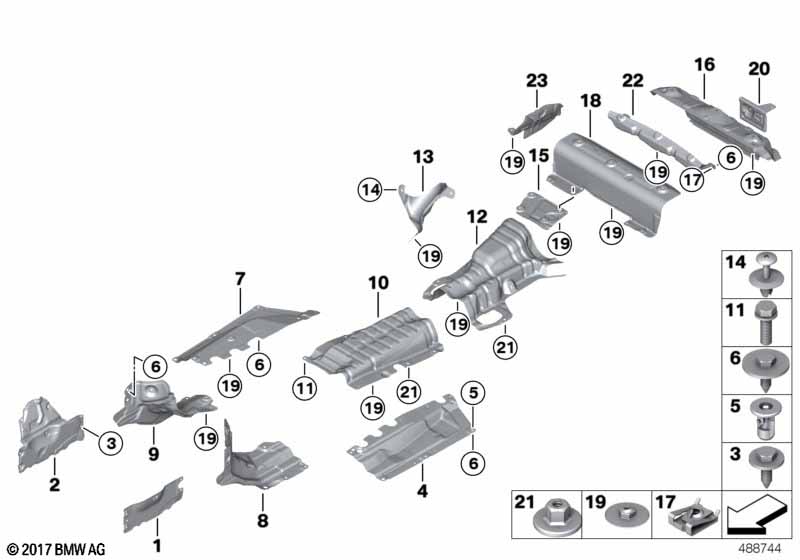 Genuine BMW 51488074379 Heat Insulator Floor Panel Trunk (Inc. M2 Competition) | ML Performance EU Car Parts