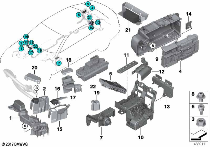 Genuine BMW 61149390865 G11 F91 G16 B+ Junction Point, Rear (Inc. 740LdX, 730LdX & 750dX) | ML Performance EU Car Parts