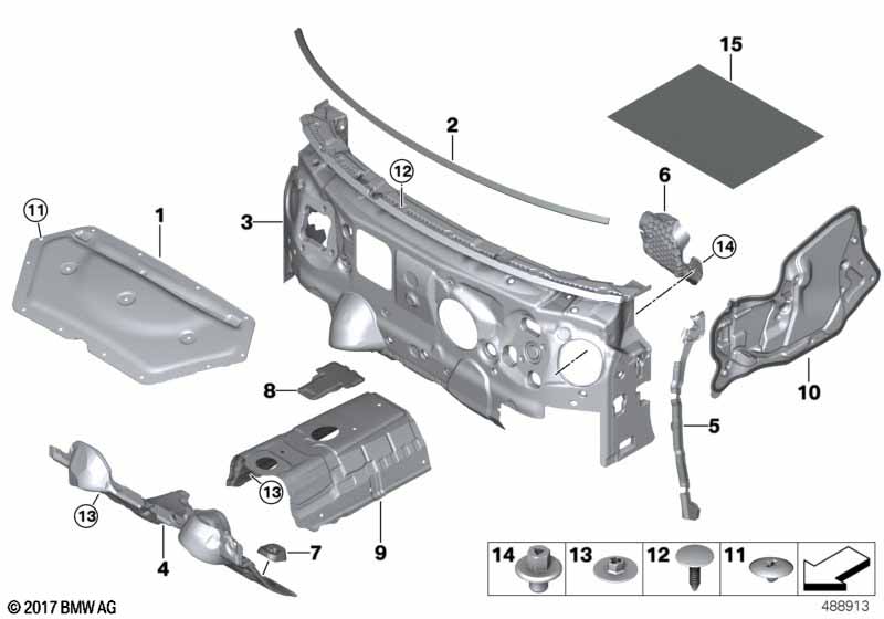 Sound insulating front