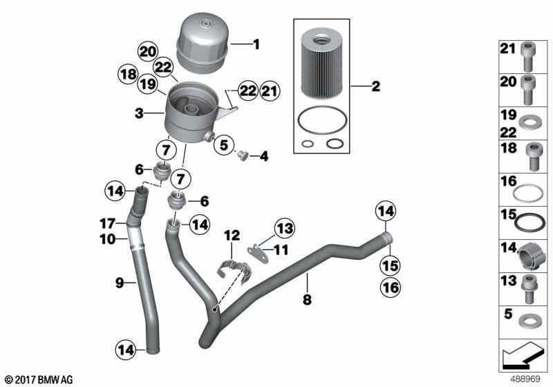 Genuine BMW 17208334936 Clamp 12D H OUTSIDE (Inc. M6 GT3) | ML Performance UK Car Parts